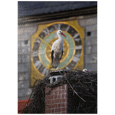 Darstellung des Puzzle Motivs puzzleplate 10 vor Storch 1000 Puzzle