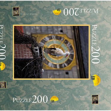 Darstellung des Puzzle Motivs 10 vor Storch 200 Puzzle Schachtel 3D Modell