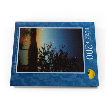 Darstellung des Puzzle Motivs Lagerfeuer am See 200 Puzzle Schachtel Ansicht3