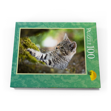 Darstellung des Puzzle Motivs Baumkatze 100 Puzzle Schachtel Ansicht3