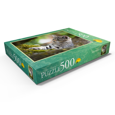 Darstellung des Puzzle Motivs Baumkatze 500 Puzzle Schachtel Ansicht1