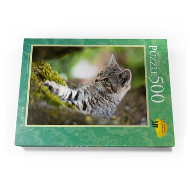 Darstellung des Puzzle Motivs Baumkatze 500 Puzzle Schachtel Ansicht3