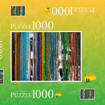 Darstellung des Puzzle Motivs Markt in Salvador 1000 Puzzle Schachtel 3D Modell