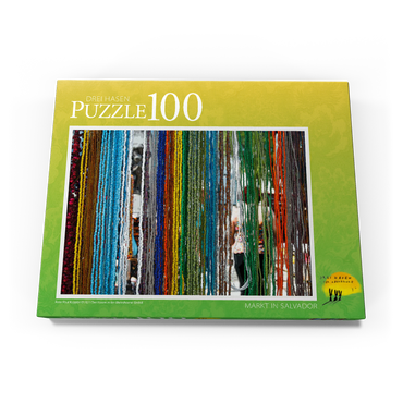 Darstellung des Puzzle Motivs Markt in Salvador 100 Puzzle Schachtel Ansicht3