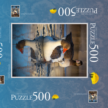 Darstellung des Puzzle Motivs Hybridgans 500 Puzzle Schachtel 3D Modell