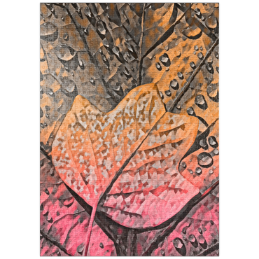 Darstellung des Puzzle Motivs puzzleplate Tulpenbaumlaub 1000 Puzzle