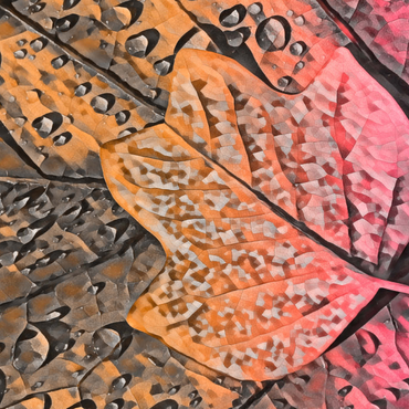 Darstellung des Puzzle Motivs Tulpenbaumlaub 1000 Puzzle 3D Modell