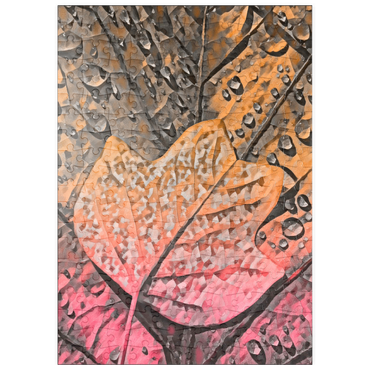 Darstellung des Puzzle Motivs puzzleplate Tulpenbaumlaub 200 Puzzle