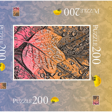 Darstellung des Puzzle Motivs Tulpenbaumlaub 200 Puzzle Schachtel 3D Modell