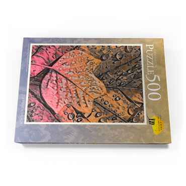 Darstellung des Puzzle Motivs Tulpenbaumlaub 500 Puzzle Schachtel Ansicht3