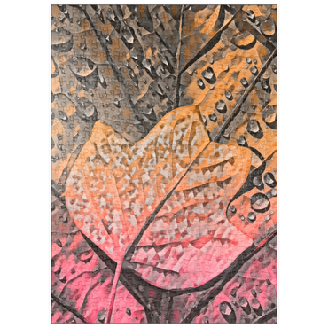 Darstellung des Puzzle Motivs puzzleplate Tulpenbaumlaub 500 Puzzle