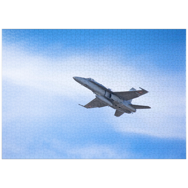Darstellung des Puzzle Motivs puzzleplate McDonnell Douglas - Boeing F/A-18C Hornet 1000 Puzzle