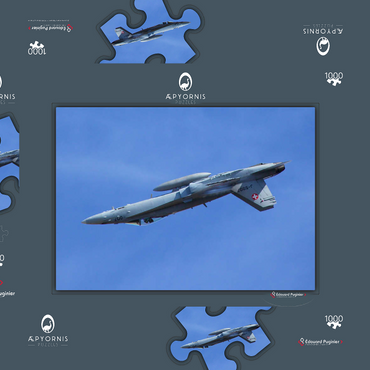 Darstellung des Puzzle Motivs McDonnell Douglas - Boeing F/A-18C Hornet 1000 Puzzle Schachtel 3D Modell