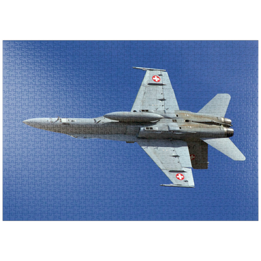 Darstellung des Puzzle Motivs puzzleplate McDonnell Douglas - Boeing F/A-18C Hornet 1000 Puzzle