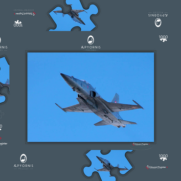 Darstellung des Puzzle Motivs Northrop F-5E Tiger II 1000 Puzzle Schachtel 3D Modell