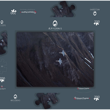 Darstellung des Puzzle Motivs McDonnell Douglas - Boeing F/A-18C Hornet 200 Puzzle Schachtel 3D Modell