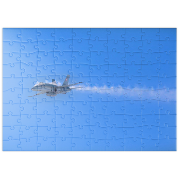 Darstellung des Puzzle Motivs puzzleplate McDonnell Douglas - Boeing F/A-18C Hornet 100 Puzzle