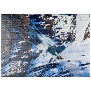 Darstellung des Puzzle Motivs puzzleplate McDonnell Douglas - Boeing F/A-18C Hornet 100 Puzzle