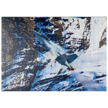 Darstellung des Puzzle Motivs puzzleplate McDonnell Douglas - Boeing F/A-18C Hornet 500 Puzzle