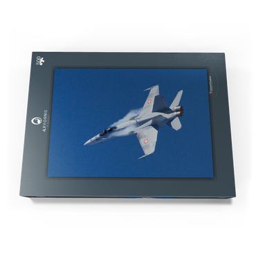 Darstellung des Puzzle Motivs McDonnell Douglas - Boeing F/A-18C Hornet 500 Puzzle Schachtel Ansicht3