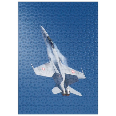 Darstellung des Puzzle Motivs puzzleplate McDonnell Douglas - Boeing F/A-18C Hornet 500 Puzzle