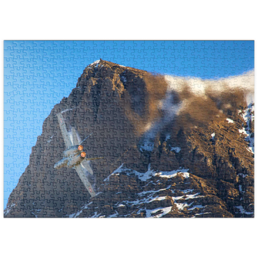 Darstellung des Puzzle Motivs puzzleplate McDonnell Douglas - Boeing F/A-18C Hornet 500 Puzzle