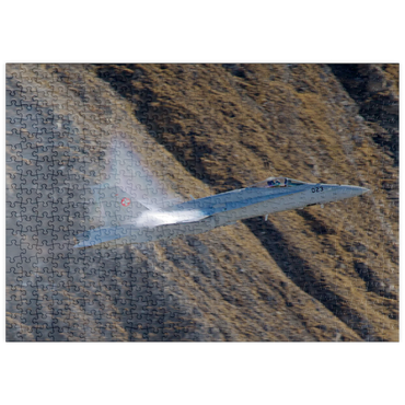 Darstellung des Puzzle Motivs puzzleplate McDonnell Douglas - Boeing F/A-18C Hornet 500 Puzzle