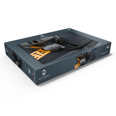 Darstellung des Puzzle Motivs Helmet & Dassault / Dornier Alpha Jet 1000 Puzzle Schachtel Ansicht1