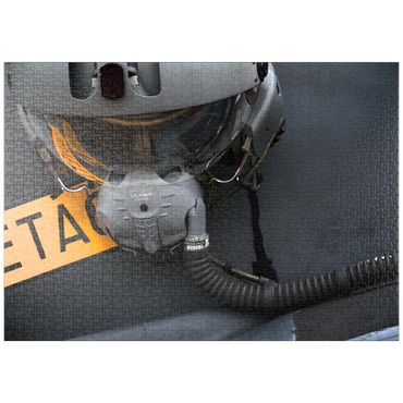 Darstellung des Puzzle Motivs puzzleplate Helmet & Dassault / Dornier Alpha Jet 1000 Puzzle