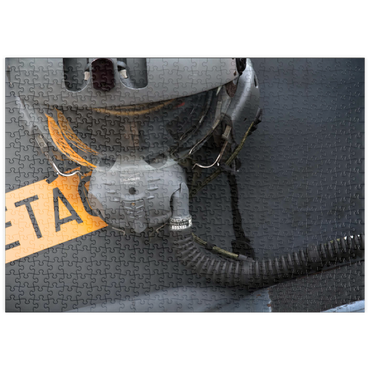 Darstellung des Puzzle Motivs puzzleplate Helmet & Dassault / Dornier Alpha Jet 500 Puzzle