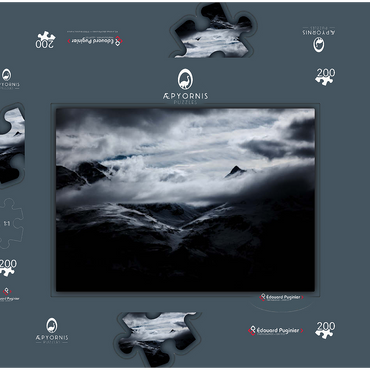 Darstellung des Puzzle Motivs The Sassière Valley 200 Puzzle Schachtel 3D Modell