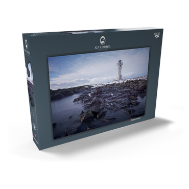 Darstellung des Puzzle Motivs Akranes 1000 Puzzle Schachtel Ansicht2
