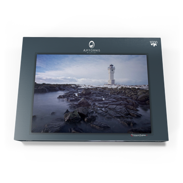 Darstellung des Puzzle Motivs Akranes 1000 Puzzle Schachtel Ansicht3