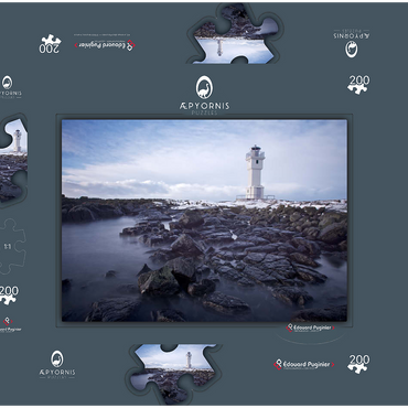 Darstellung des Puzzle Motivs Akranes 200 Puzzle Schachtel 3D Modell