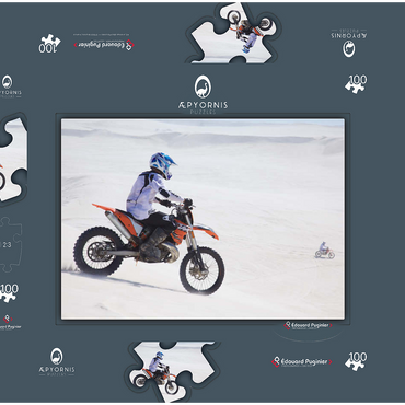 Darstellung des Puzzle Motivs Lancelin Dunes 100 Puzzle Schachtel 3D Modell