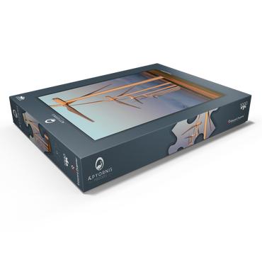 Darstellung des Puzzle Motivs Dawn in Lauragais 1000 Puzzle Schachtel Ansicht1