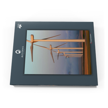 Darstellung des Puzzle Motivs Dawn in Lauragais 100 Puzzle Schachtel Ansicht3