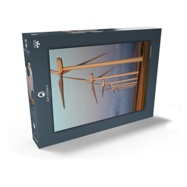 Darstellung des Puzzle Motivs Dawn in Lauragais 500 Puzzle Schachtel Ansicht2