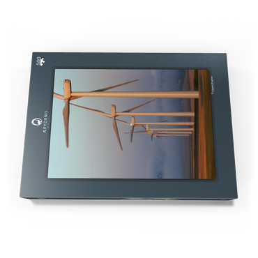 Darstellung des Puzzle Motivs Dawn in Lauragais 500 Puzzle Schachtel Ansicht3