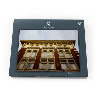 Darstellung des Puzzle Motivs Amsterdam facade 100 Puzzle Schachtel Ansicht3
