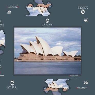 Darstellung des Puzzle Motivs Sydney Opera House 500 Puzzle Schachtel 3D Modell