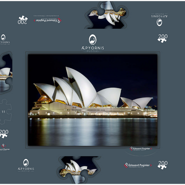 Darstellung des Puzzle Motivs Sydney Opera House 200 Puzzle Schachtel 3D Modell