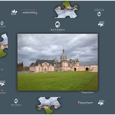 Darstellung des Puzzle Motivs Chantilly Castel 100 Puzzle Schachtel 3D Modell