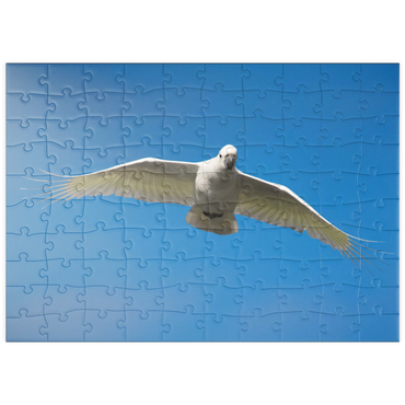 Darstellung des Puzzle Motivs puzzleplate Sulphur-crested Cockatoo 100 Puzzle