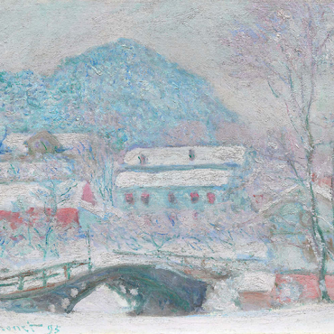 Darstellung des Puzzle Motivs Sandvika, Norway (1895) by Claude Monet 100 Puzzle 3D Modell