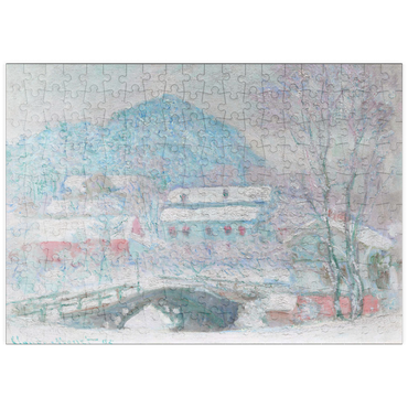 Darstellung des Puzzle Motivs puzzleplate Sandvika, Norway (1895) by Claude Monet 200 Puzzle