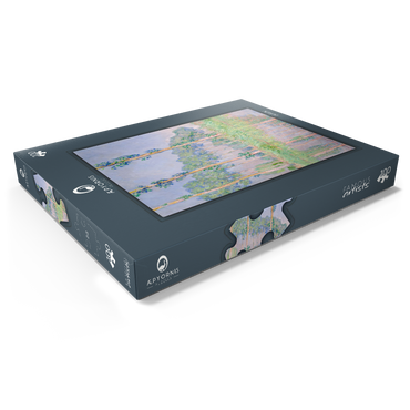 Darstellung des Puzzle Motivs Claude Monet's Poplars, Pink Effect (1891) 100 Puzzle Schachtel Ansicht1