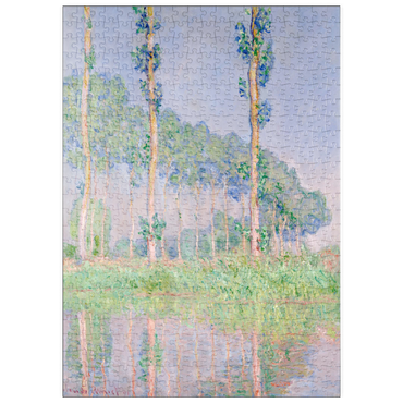 Darstellung des Puzzle Motivs puzzleplate Claude Monet's Poplars, Pink Effect (1891) 500 Puzzle