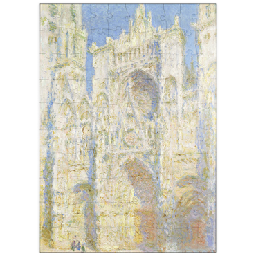 Darstellung des Puzzle Motivs puzzleplate Rouen Cathedral, West Façade, Sunlight (1894) by Claude Monet 100 Puzzle