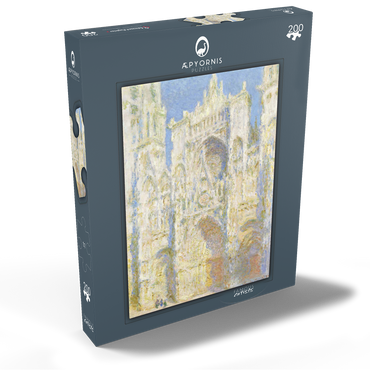 Darstellung des Puzzle Motivs Rouen Cathedral, West Façade, Sunlight (1894) by Claude Monet 200 Puzzle Schachtel Ansicht2